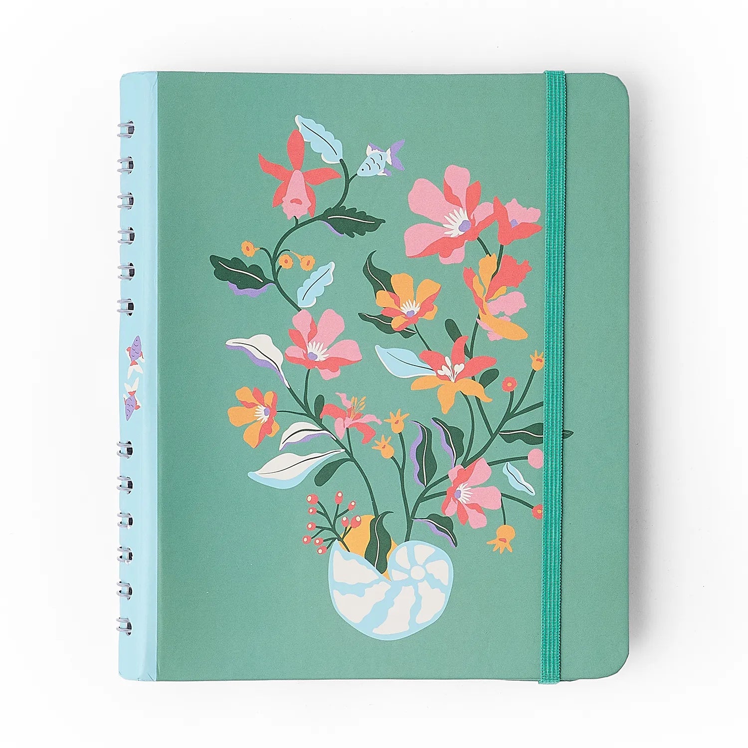 Caderno Organizador Pautado e Pontado Noronha Flora Marinha 14,8x21cm 90g/m² com 80 Folhas para Estudos, Projetos e Organização - Cícero