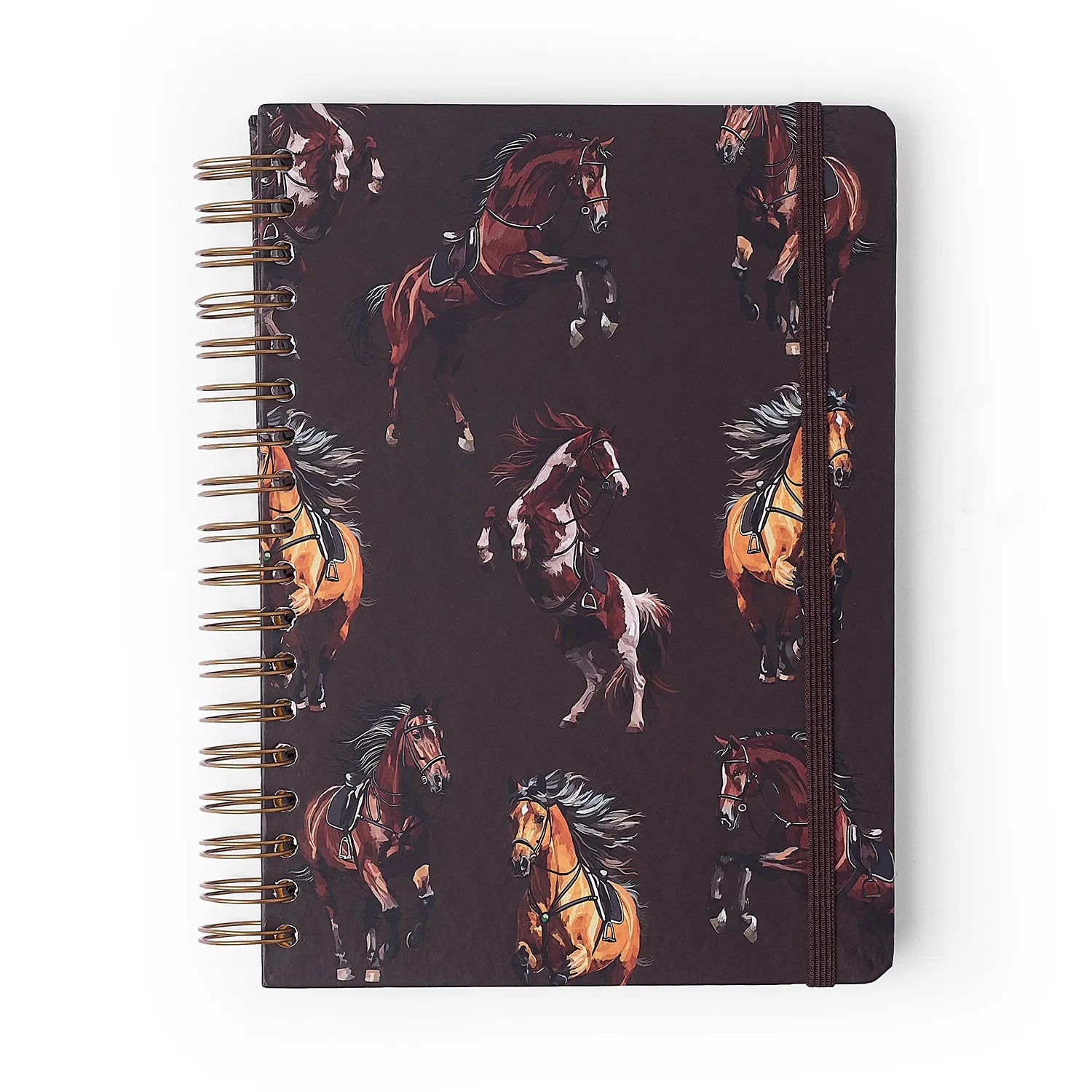 Caderno Espiral Colegial Pautado Haras Alazão 17,3x24cm 63g/m² com 160 Folhas 10 Matérias para Estudos e Anotações - Cícero