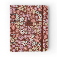 Caderno Criativo Argolado Pautado Melissa Mini Bloomy Chocolate 17x24cm 80g/m² com 100 Folhas para Estudos, Projetos e Organização - Cícero