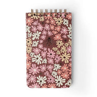 Bloco Wire-o Pautado Melissa Mini Bloomy Chocolate 12x20cm 80g/m² com 80 Páginas para Anotações e Organização - Cícero