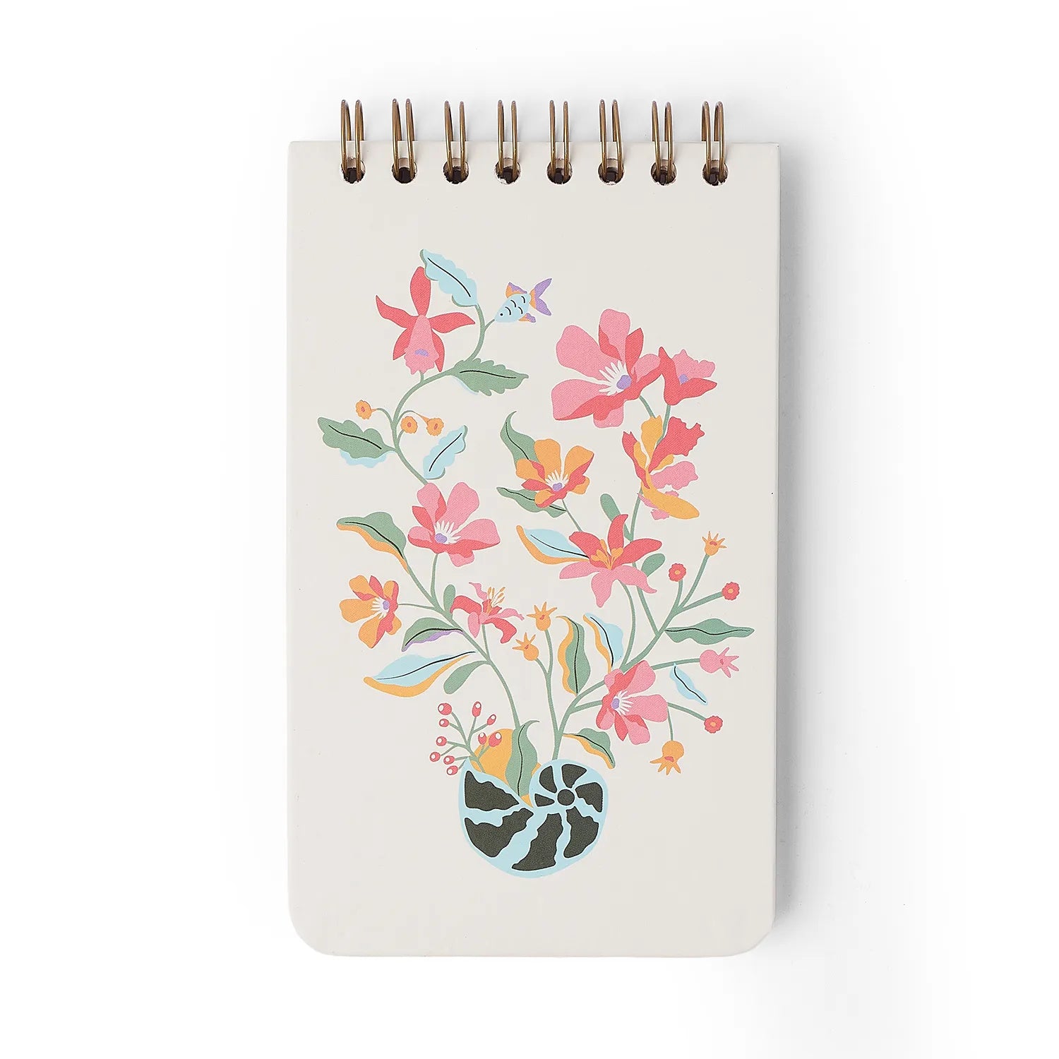 Bloco Wire-o Pautado Noronha Pérola do Mar 12x20cm 80g/m² com 80 Páginas para Anotações e Organização - Cícero