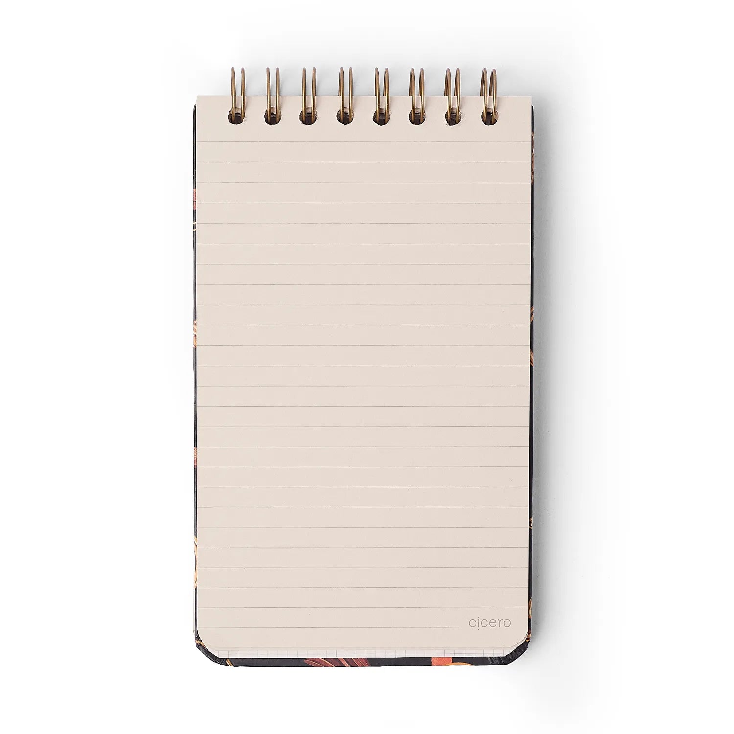 Bloco Wire-o Pautado Haras Selaria Preto 12x20cm 80g/m² com 80 Páginas para Anotações e Organização - Cícero