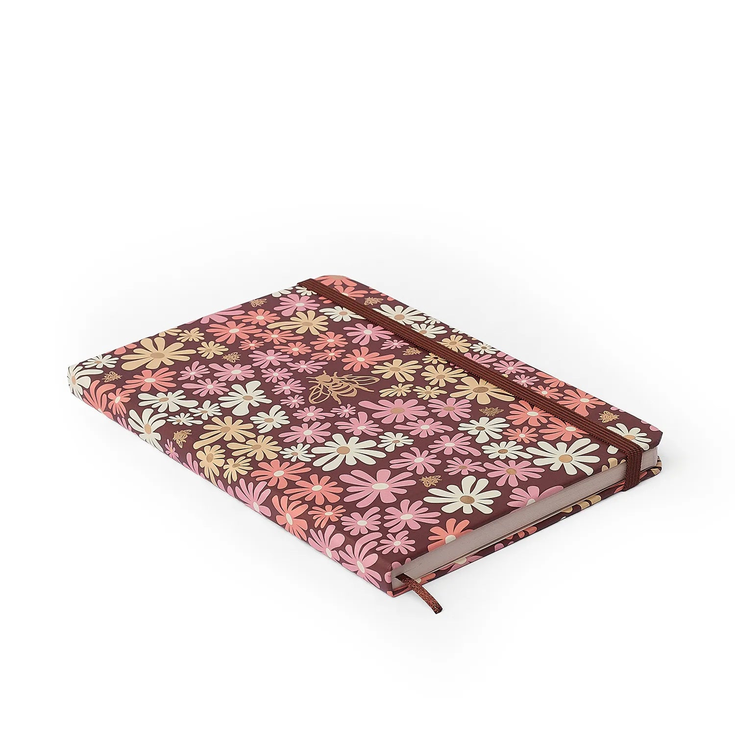 Caderneta Pautada Melissa Mini Bloomy Chocolate 14x21cm 80g/m² com 160 Páginas para Anotações e Organização - Cícero