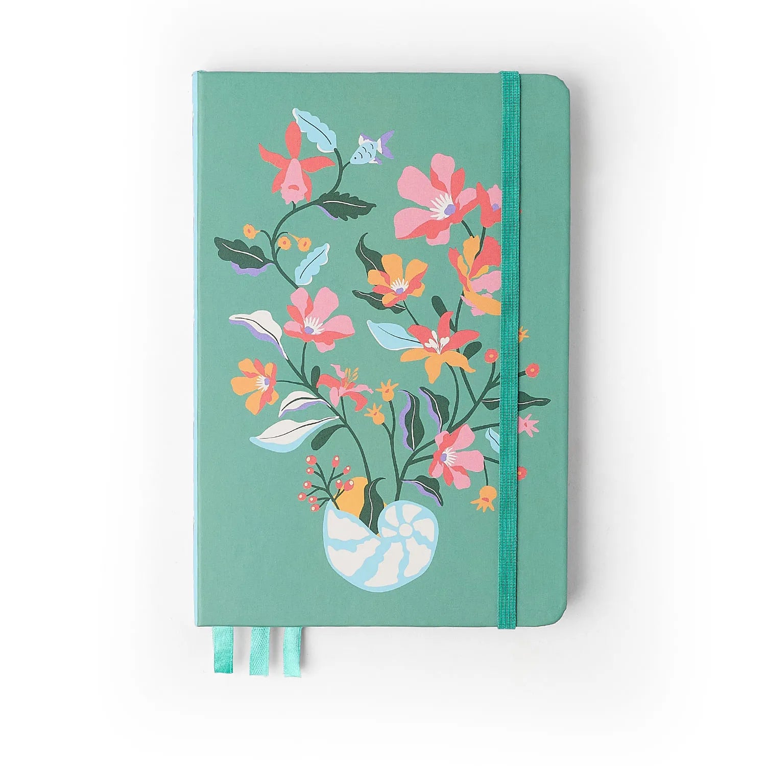 Caderneta Pontada Noronha Flora Marinha 14x21cm 80g/m² com 160 Páginas para Bullet Journal e Organização - Cícero