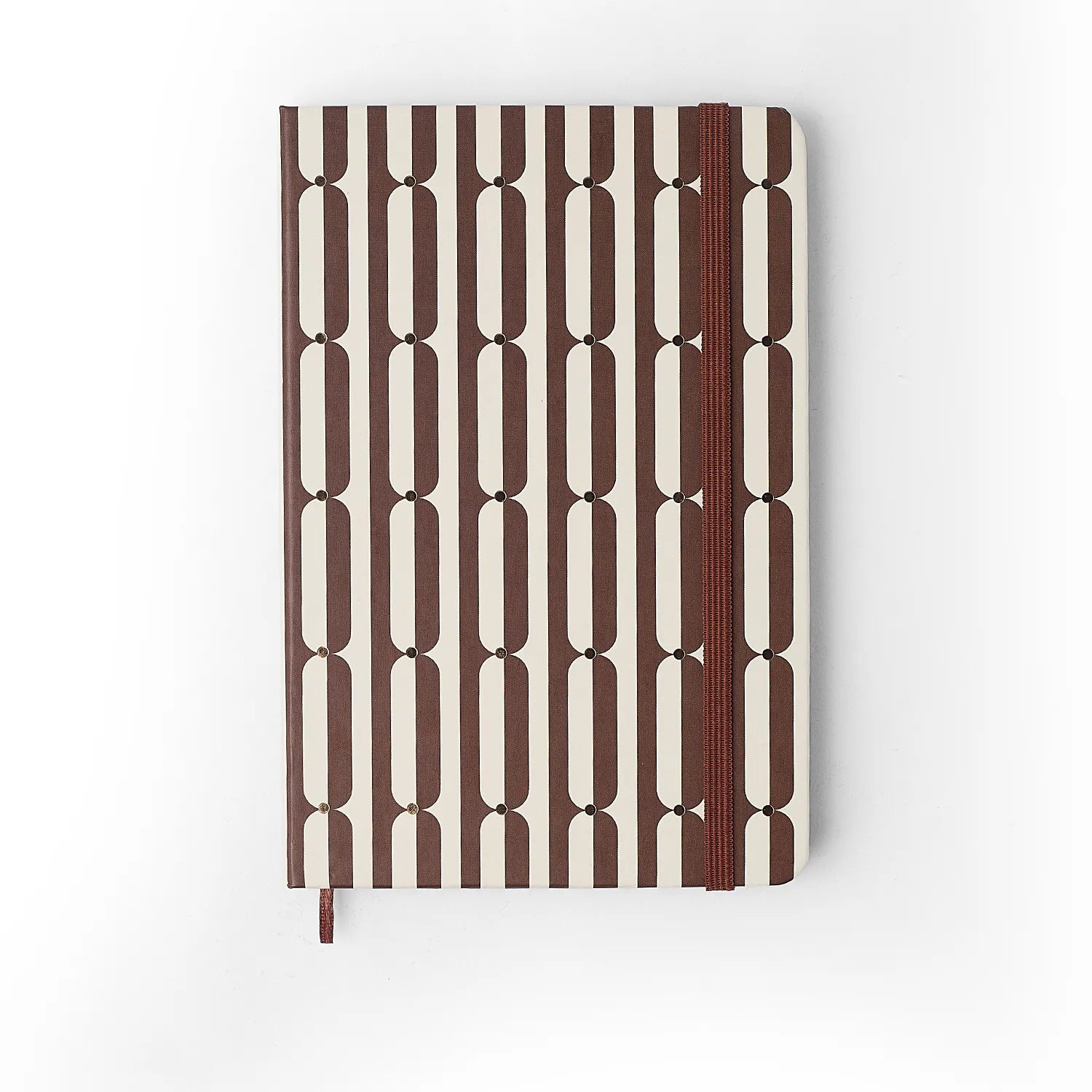 Caderneta Pontada Veredas Marrom 14x21cm 80g/m² com 160 Páginas para Bullet Journal e Organização - Cícero