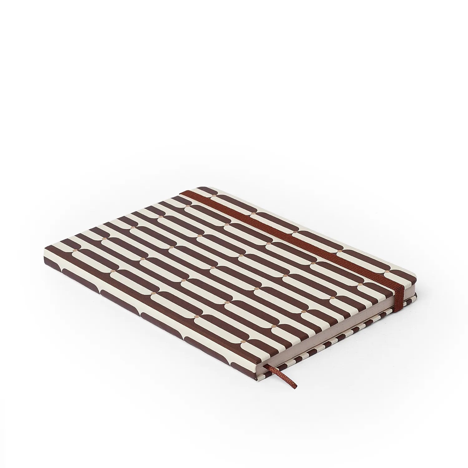 Caderneta Pontada Veredas Marrom 14x21cm 80g/m² com 160 Páginas para Bullet Journal e Organização - Cícero