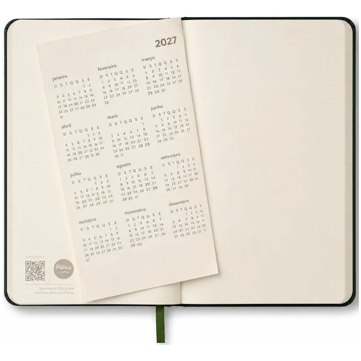 Planner Permanente Caderneta Noronha Pérola do Mar 14x21cm 80g/m² com 208 Páginas para Planejamento e Organização - Cícero