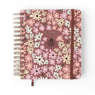Agenda Planner Permanente Wire-o Diário Melissa Mini Bloomy Chocolate 17x19,5cm 80g/m² para Planejamento e Organização - Cícero