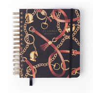 Agenda Planner Permanente Wire-o Diário Haras Selaria Preto 17x19,5cm 80g/m² para Planejamento e Organização - Cícero