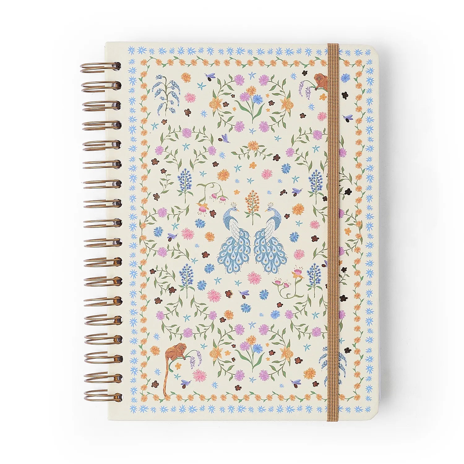 Caderno Espiral Colegial Pautado Relicário Realeza Off White 17,3x24cm 63g/m² com 160 Folhas 10 Matérias para Estudos e Anotações - Cícero