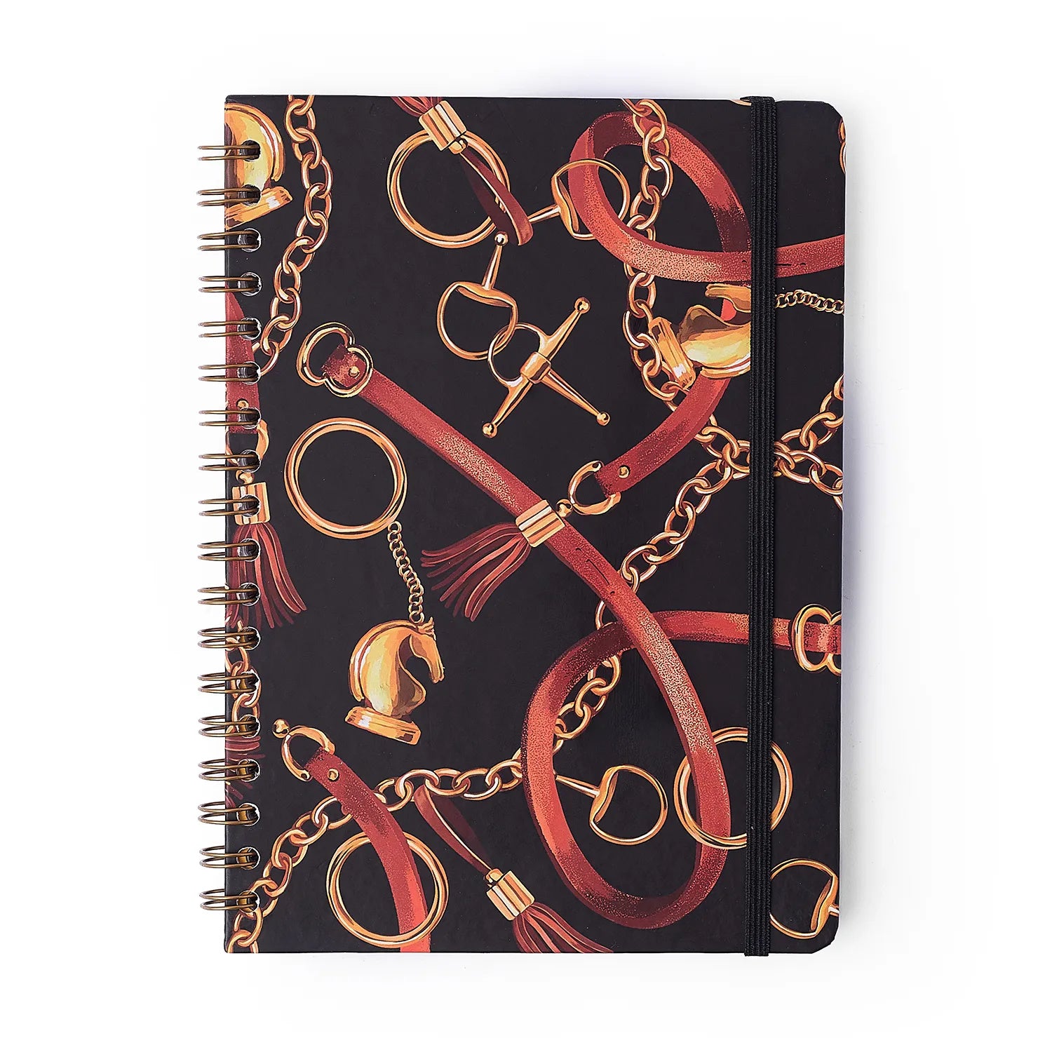 Caderno Espiral Colegial Pautado Haras Selaria Preto 17,3x24cm 75g/m² com 80 Folhas para Estudos e Anotações - Cícero