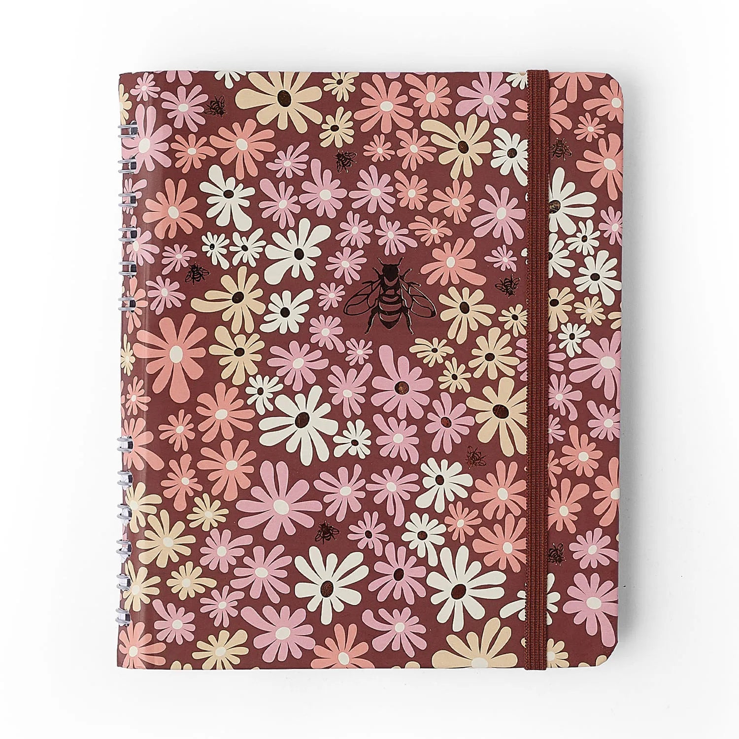 Caderno Organizador Pautado e Pontado Melissa Mini Bloomy Chocola 14,8x21cm 90g/m² com 80 Folhas para Estudos, Projetos e Organização - Cícero