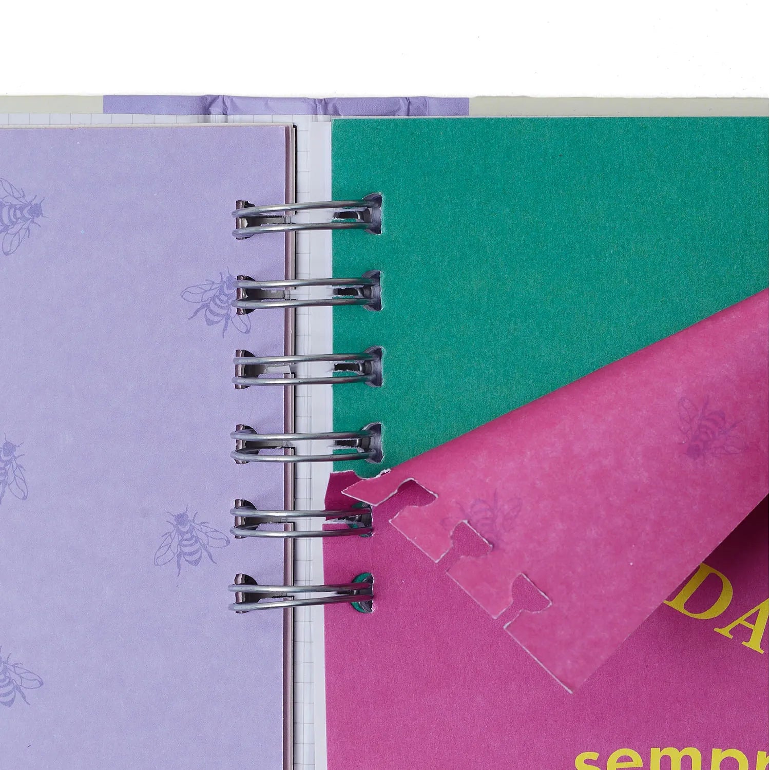 Caderno Organizador Pautado e Pontado Melissa Mini Bloomy Chocola 14,8x21cm 90g/m² com 80 Folhas para Estudos, Projetos e Organização - Cícero