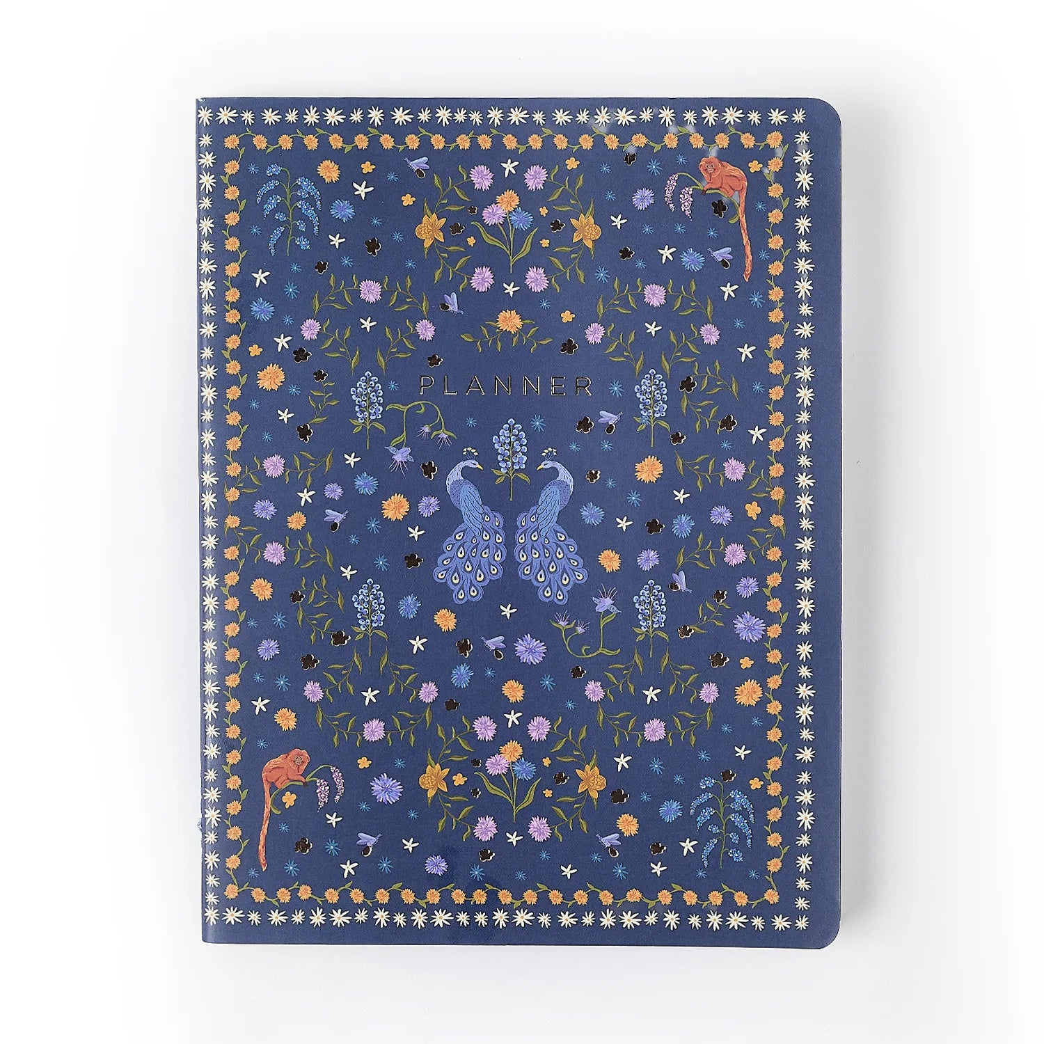 Planner Permanente Revista Mensal Relicário Realeza Marinho 19x25cm 80g/m² com 80 Páginas para Planejamento e Organização - Cícero