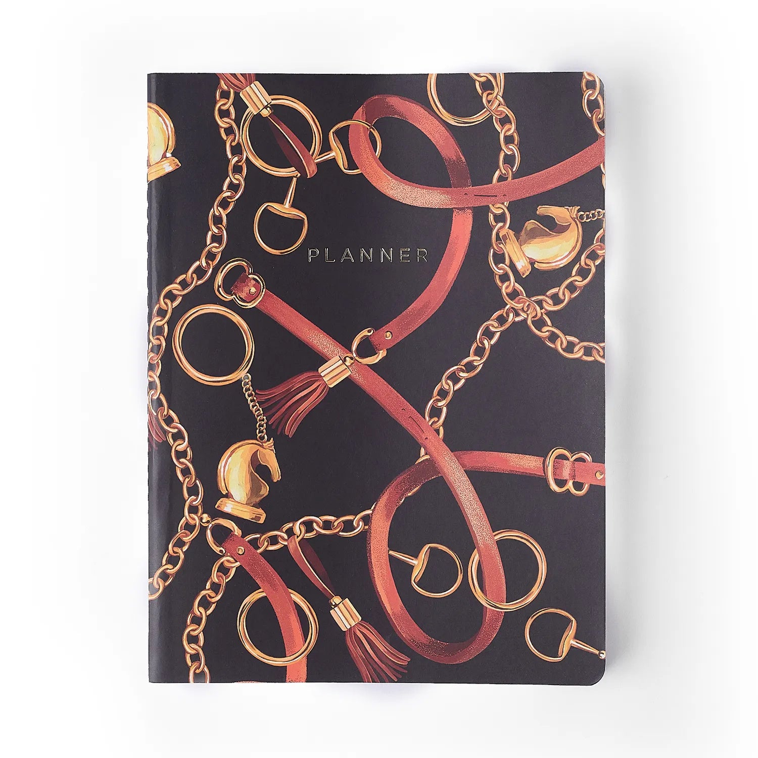 Planner Permanente Revista Mensal Haras Selaria Preto 19x25cm 80g/m² com 80 Páginas para Planejamento e Organização - Cícero