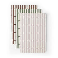 Kit Cadernetas Revista Notas Mix Veredas 14x21cm 80g/m² com 3 Unidades 64 Páginas Cada para Anotações e Organização - Cícero