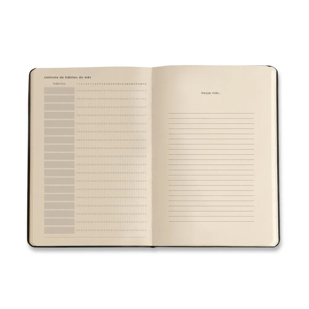 Planner Permanente Caderneta Petit Lambreta 14x21cm 80g/m² com 208 Páginas para Planejamento e Organização - Cícero