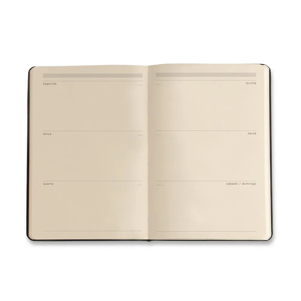 Planner Permanente Caderneta Petit Lambreta 14x21cm 80g/m² com 208 Páginas para Planejamento e Organização - Cícero