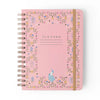 Planner Permanente Semanal Notas Wire-o Relicário Secreto Coral A5 80g/m² para Planejamento e Organização - Cícero
