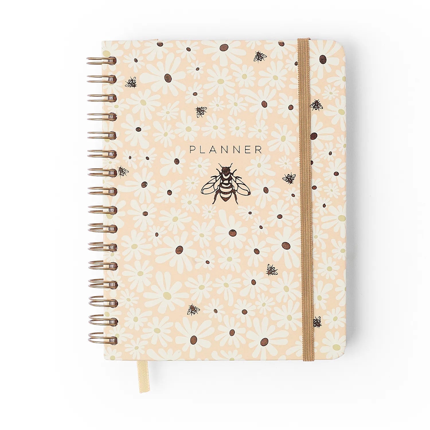 Planner Permanente Semanal Notas Wire-o Melissa Mini Bloomy Manteiga A5 80g/m² para Planejamento e Organização - Cícero