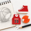 Estojo de Borrachas Basketball com 3 Peças para Lápis e Grafite - Acrilex