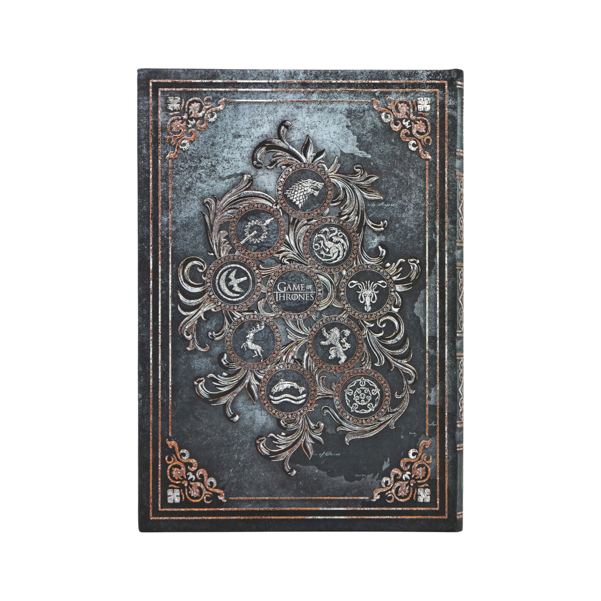 Caderno Paperblanks Midi Pautado Capa Dura 120g/m² 12,5x18cm 144 Páginas For The Throne Game Of Thrones - Paperblanks