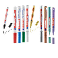 Marcador Permanente 780 Vermelho Ponta Extrafina 0,8mm para Metal e Vidro E-780-002 - Edding