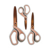 Kit de Tesouras Rosé com 3 Peças para Costura e Artesanato - Círculo