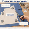 Kit de Tesouras Rosé com 3 Peças para Costura e Artesanato - Círculo