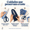 Kit de Tesouras Rosé com 3 Peças para Costura e Artesanato - Círculo