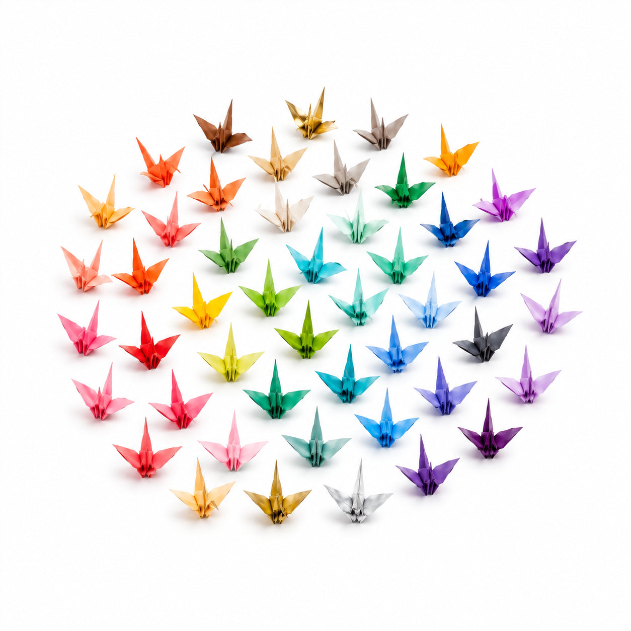 Papel para Origami Toyo 50 Cores 7x7cm 1000 Folhas 001024 - Miwa
