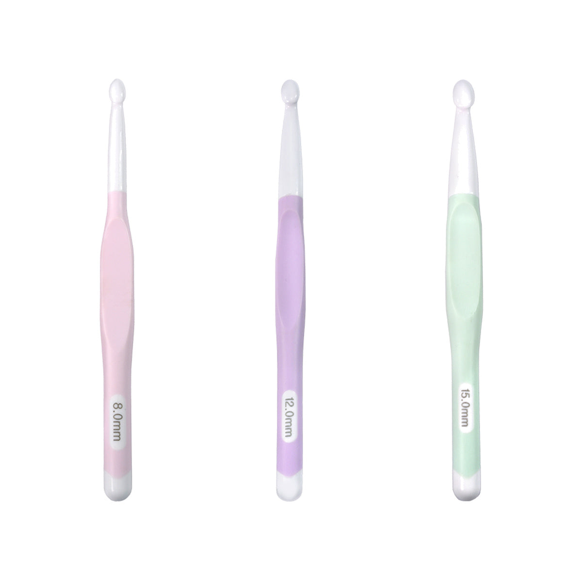 Agulha de Crochê Soft Plus Emborrachada 17,5cm para Artesanato - Círculo