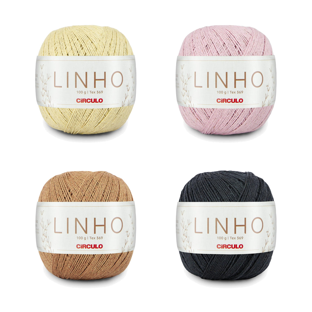 Fio Linho para Crochê Tricô e Artesanato 100g 271m Tex 369 - Círculo