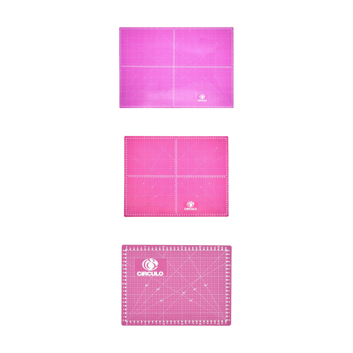 Base de Corte Rosa para Patchwork Scrapbooking Costura Criativa e Artesanato - Círculo