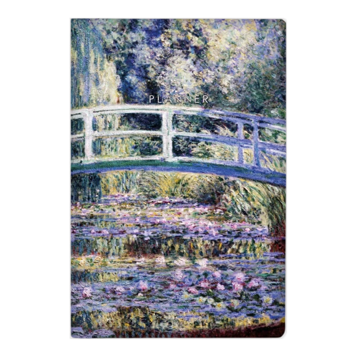 Planner Semanal Atemporal Pontilhado 13,5x20cm 12 Meses Lagoa de Lírios - Folk Books