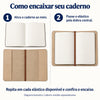 Capa Midori Triplo 14x21cm para até 3 Journals Celeste - Folk Books