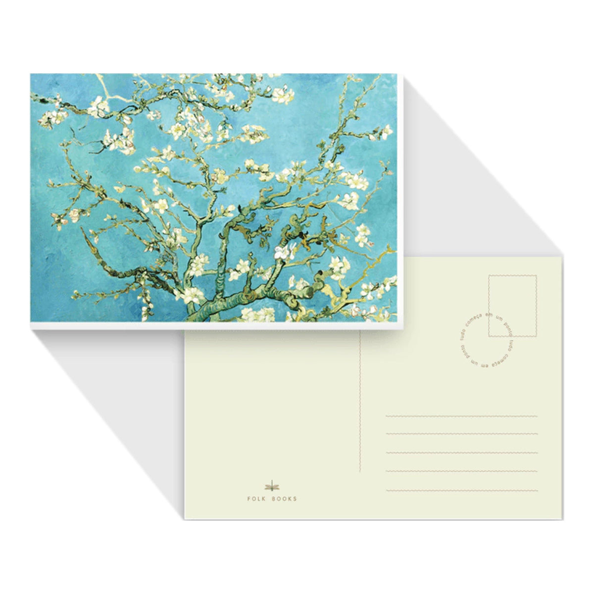 Cartão Postal 300g/m² 11,5x16,5cm Amendoeira em Flor Van Gogh - Folk Books