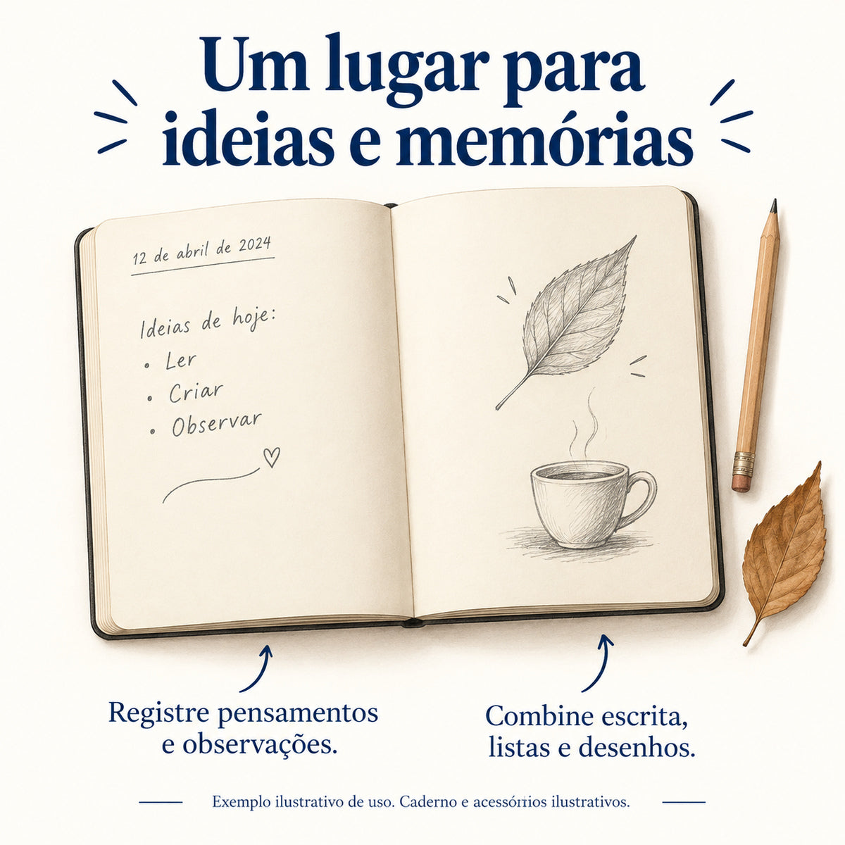 Caderno Journal de Bolso sem Pauta 9x13,5cm 64 Páginas Pêssegos e Ameixa - Folk Books