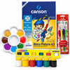 Kit Pintura Escolar Canson A3 Guache Acrilex 4 Pincéis e Godê Condor