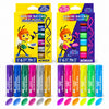 Kit Guache Bastão Acrilex 12 Cores 10g Neon e Metálicas