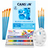 Kit Aquarela Pentel 18 Cores Canson A4 300g 8 Pincéis e Godê