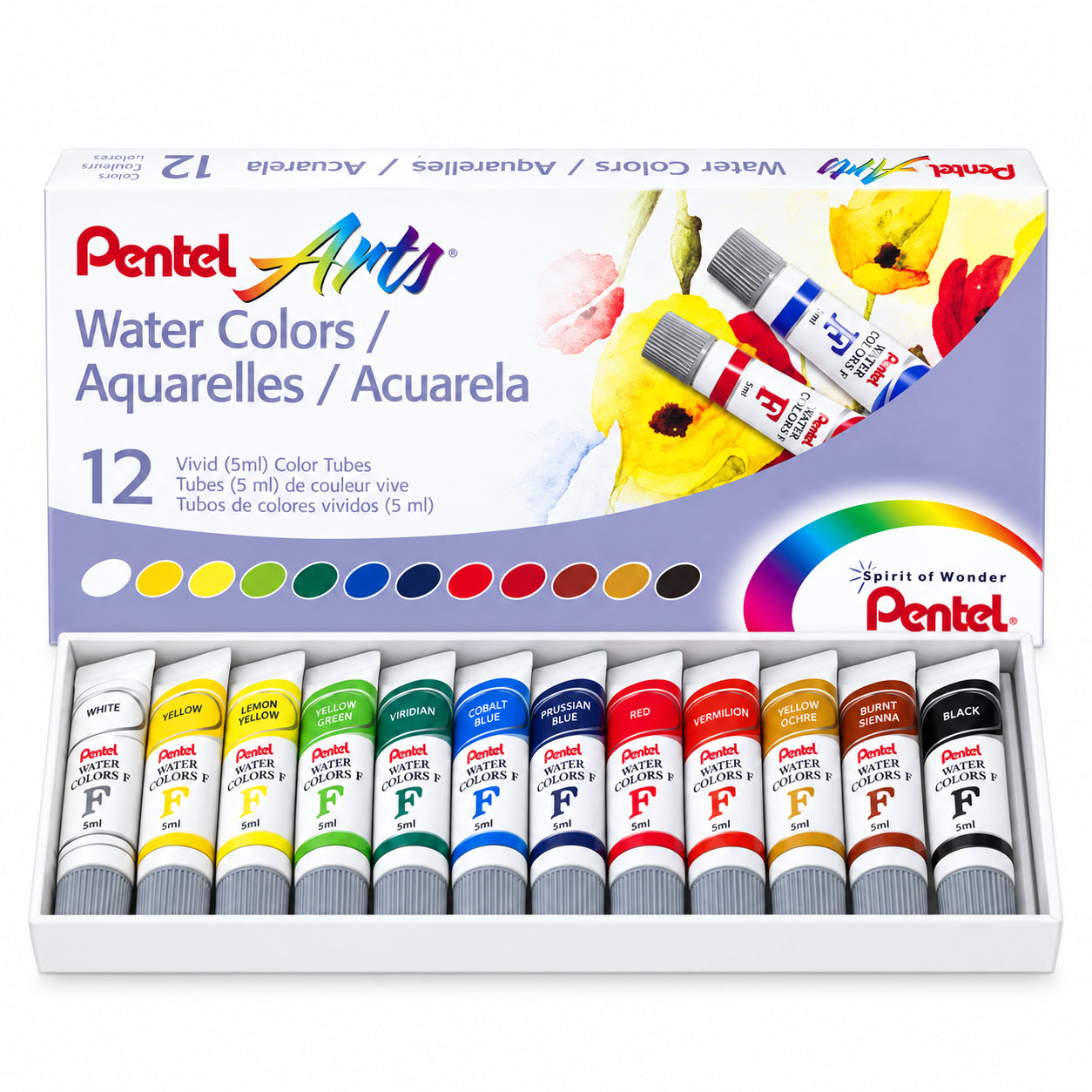 Kit Aquarela Pentel 12 Cores Canson A4 300g 12 Pincéis Sinoart e Godê