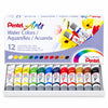 Kit Aquarela Pentel 12 Cores Canson A4 300g 12 Pincéis Sinoart e Godê
