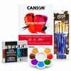 Kit Pintura Acrílica Corfix 6 Cores 20ml 6 Pincéis e Godê Condor