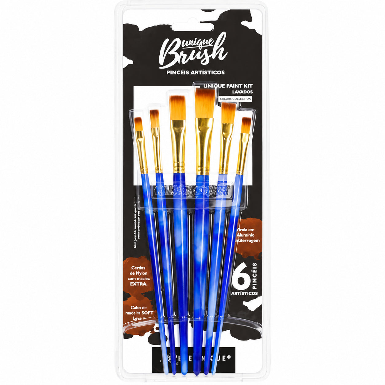 Kit Pintura Acrílica Corfix 6 Cores 20ml 6 Pincéis e Godê Condor