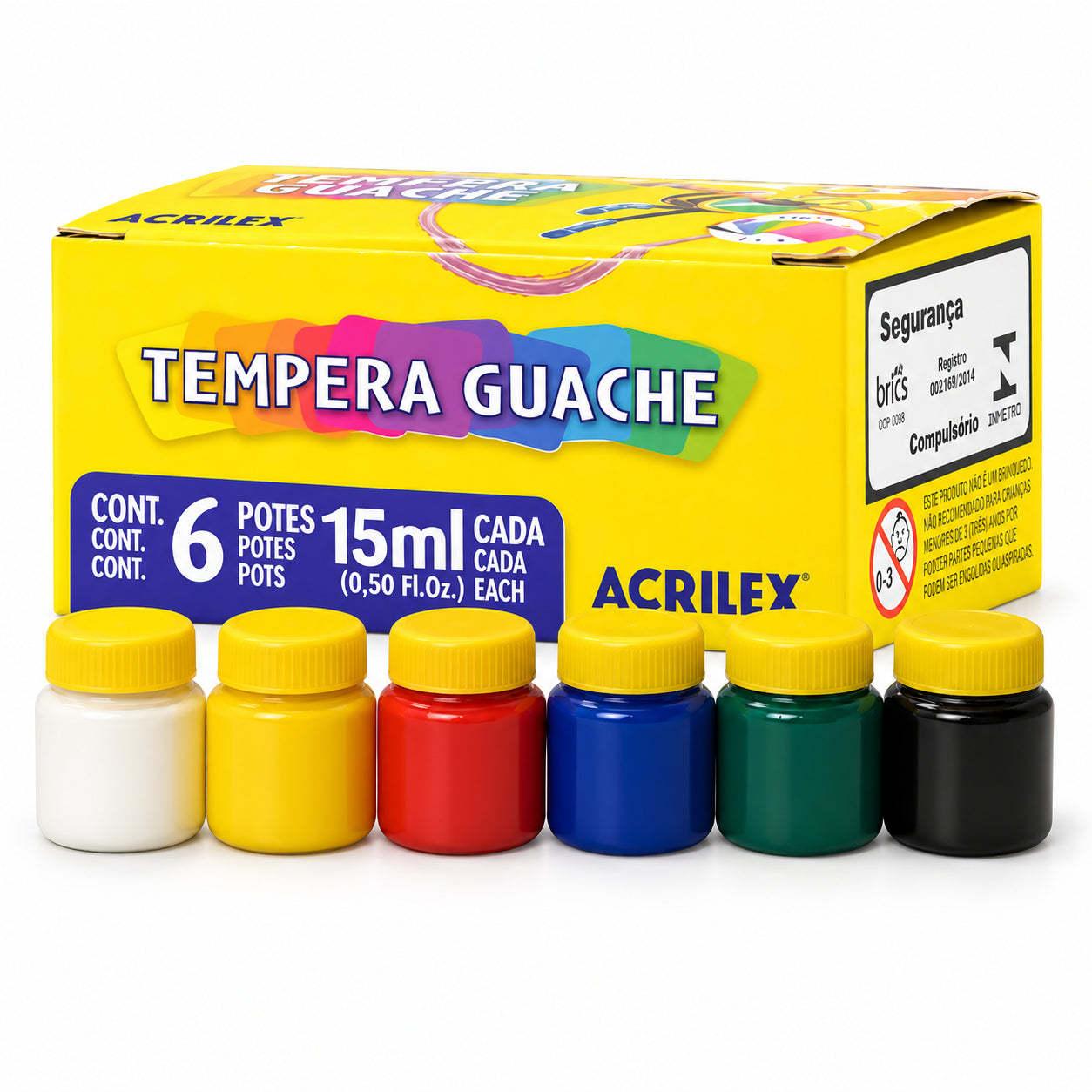 Kit Pintura Infantil com Cavalete 4 Telas 20x30cm e Guache Acrilex