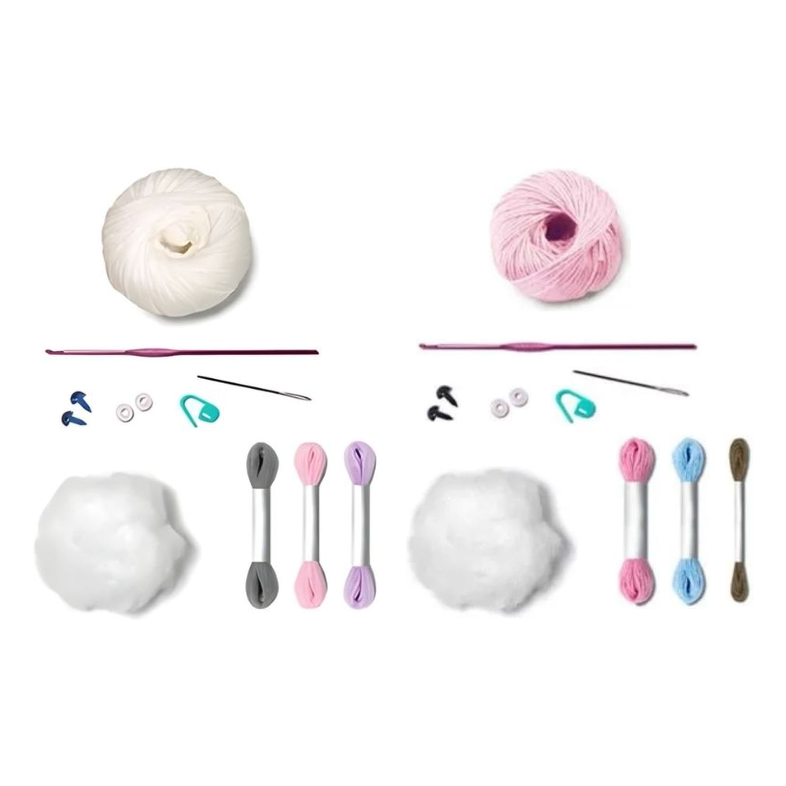 Kit Amigurumi Coelinha Porquinho Fazendinha Círculo