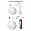 Kit 2 Amigurumis Raposa Urso Bicho Bola Círculo