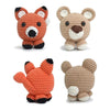 Kit 2 Amigurumis Raposa Urso Bicho Bola Círculo