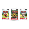 Kit 3 Amigurumis Raposa Tigre Urso Bicho Bola Círculo